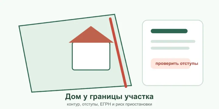 Дом на границе участка в 2026 году: какие риски есть для ЕГРН, сделки и реконструкции