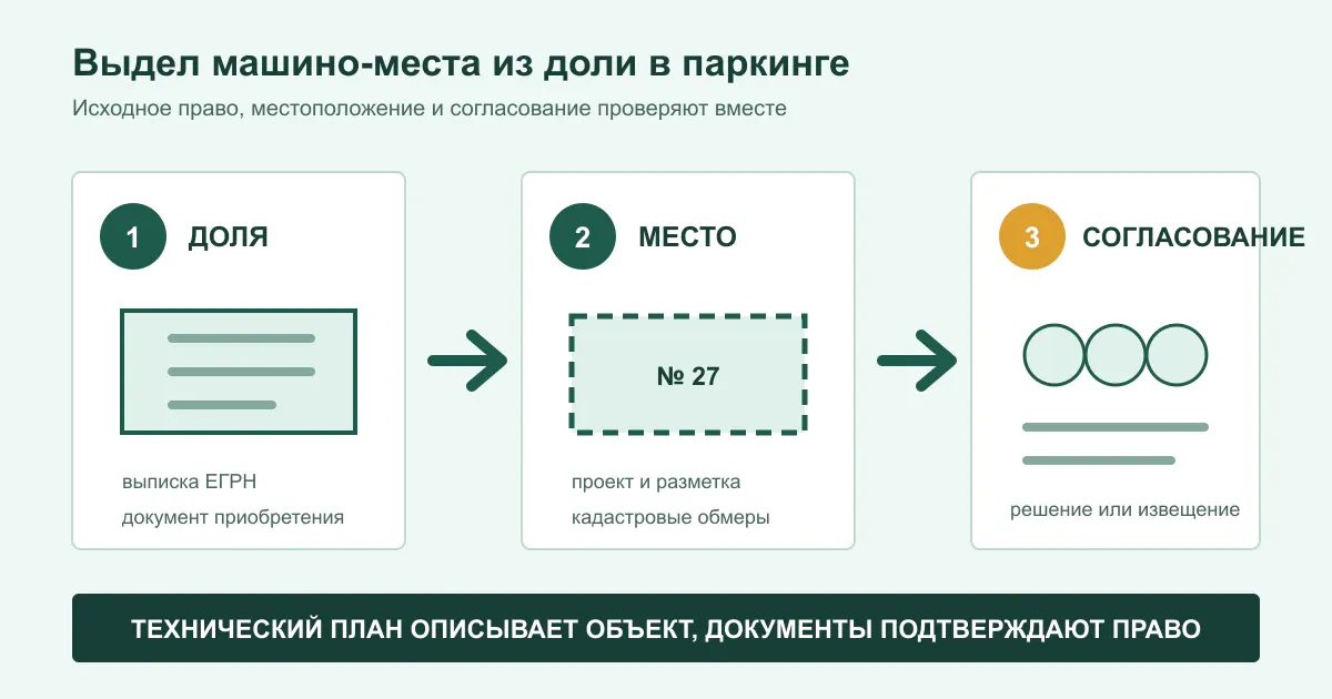 Документы для оформления машино-места из доли