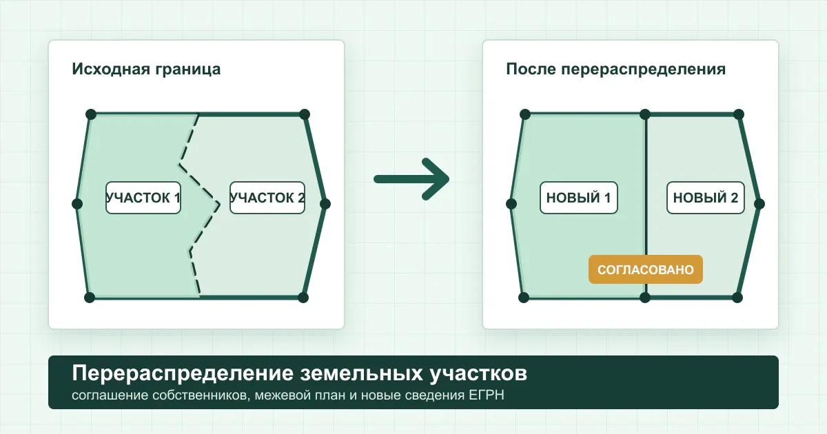 Перераспределение земельных участков между собственниками