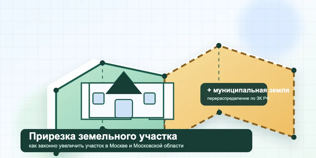 Прирезка земельного участка в Москве и Московской области в 2026 году: как законно увеличить участок