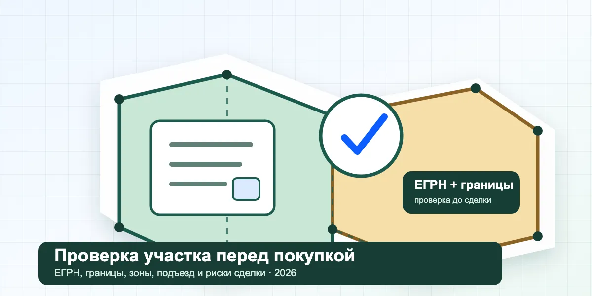Проверка земельного участка перед покупкой в 2026 году: ЕГРН, границы, зоны и риски сделки