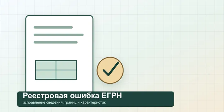 Реестровая ошибка в ЕГРН в 2026 году: как исправить границы, площадь или сведения об объекте