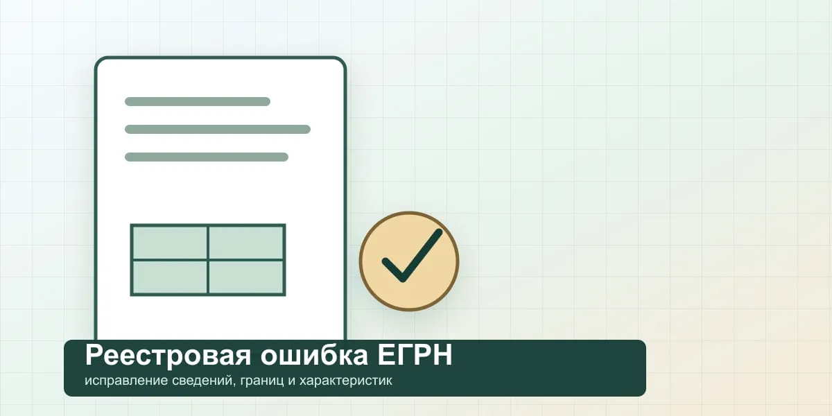 Реестровая ошибка в ЕГРН в 2026 году: как исправить границы, площадь или сведения об объекте