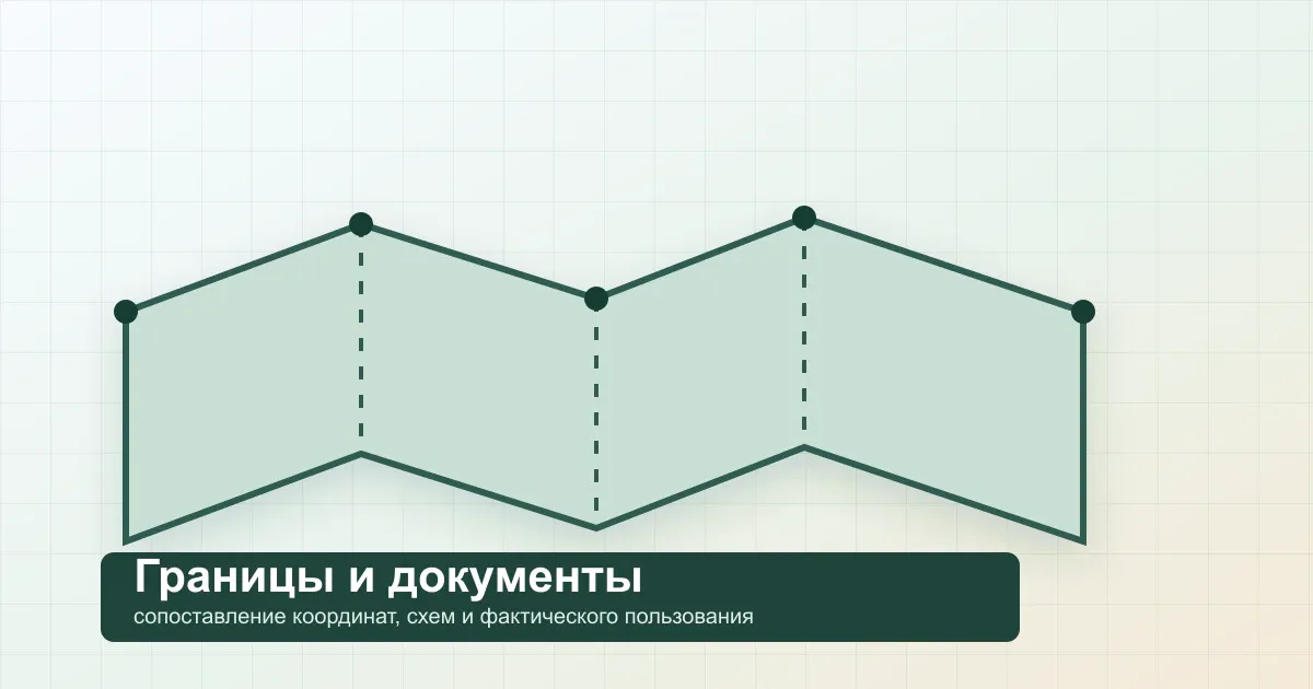 Сопоставление фактических границ и документов