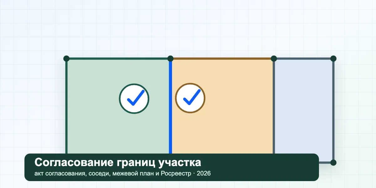 Согласование границ земельного участка с соседями в 2026 году: как проходит и что делать при возражениях