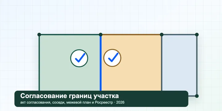 Согласование границ земельного участка с соседями в 2026 году: как проходит и что делать при возражениях