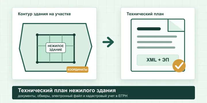 Технический план нежилого здания в 2026 году: документы, обмеры и постановка на кадастровый учет