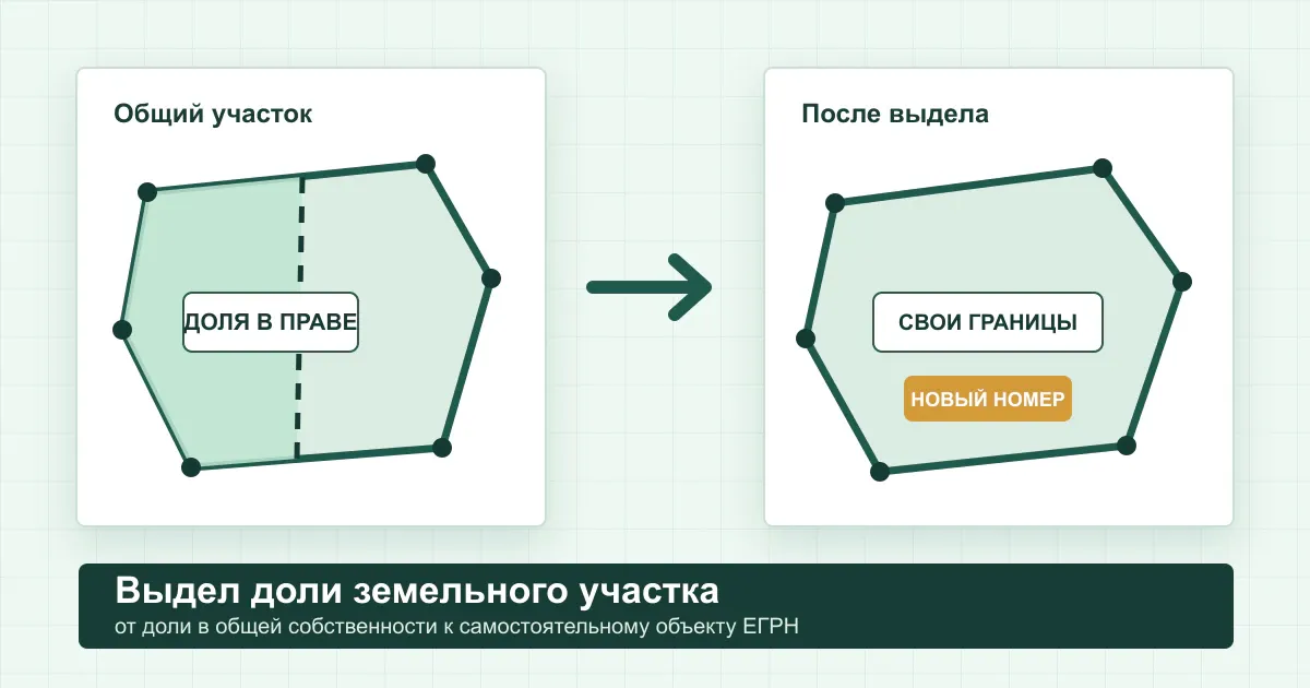 Выдел доли земельного участка в натуре