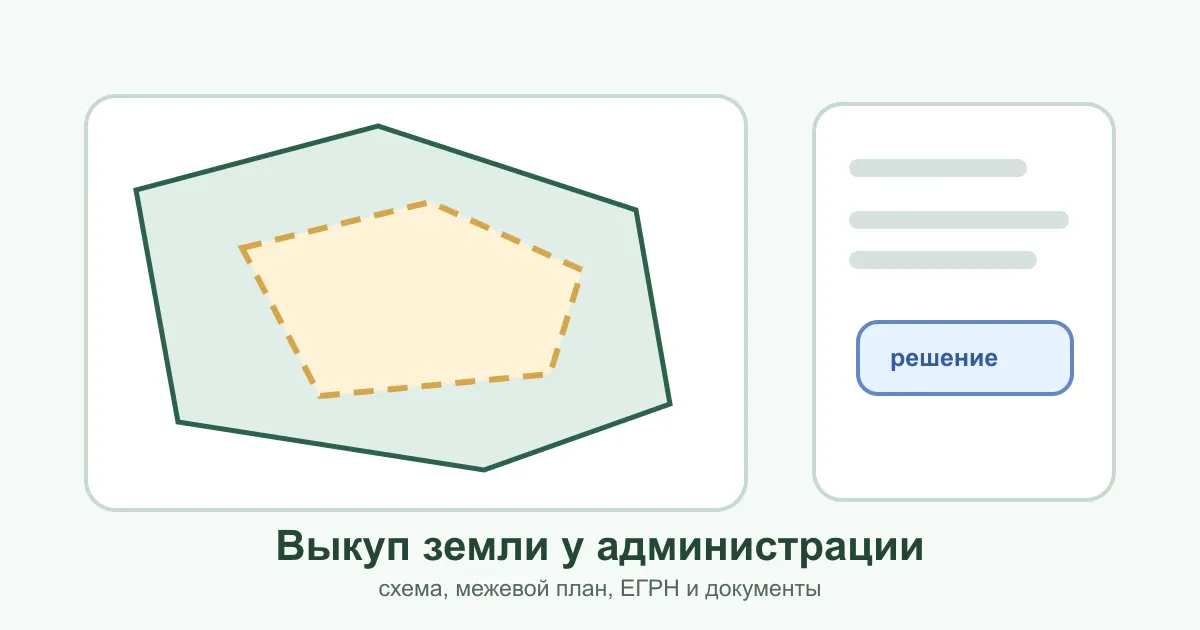 Выкуп земельного участка у администрации