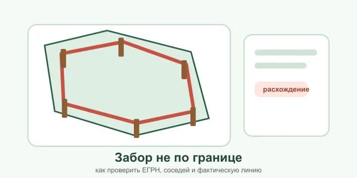 Забор не по границе земельного участка в 2026 году: как проверить и что делать собственнику