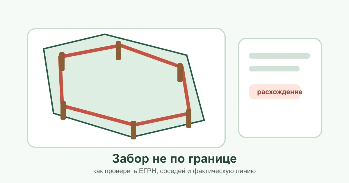 Забор не по границе участка